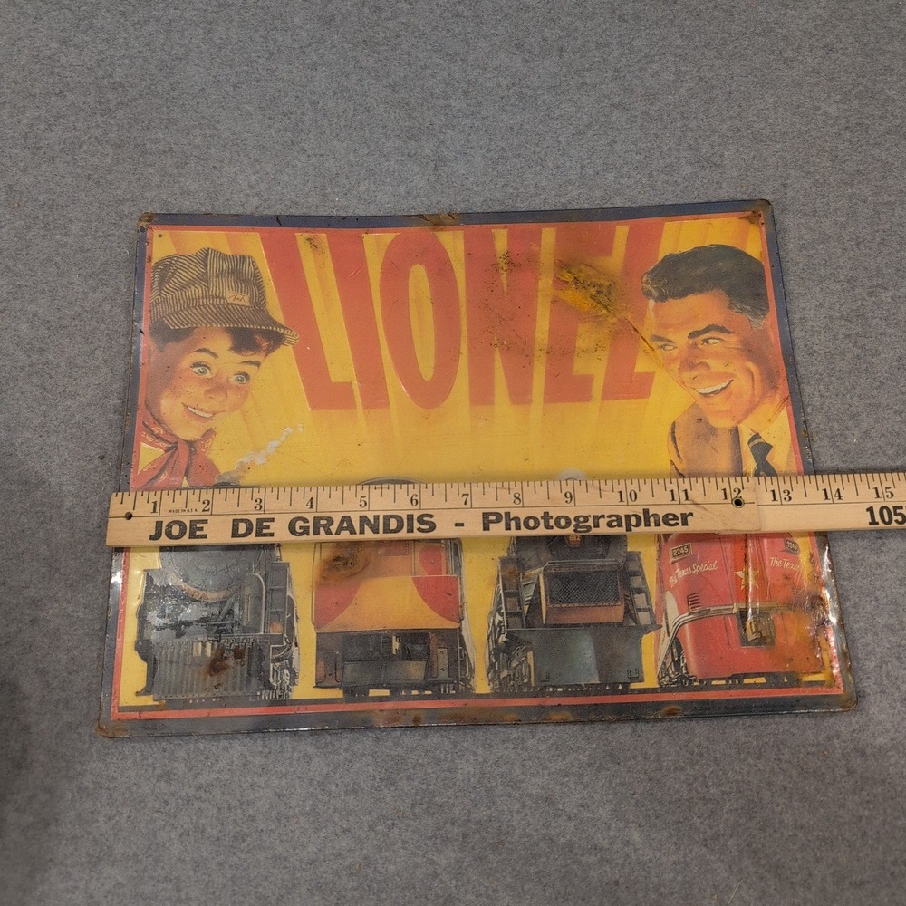 Lionel Trains 1954 Catalog Cover Embossed Tin Sign Hallmark Great American Railw - Picture 2 of 3